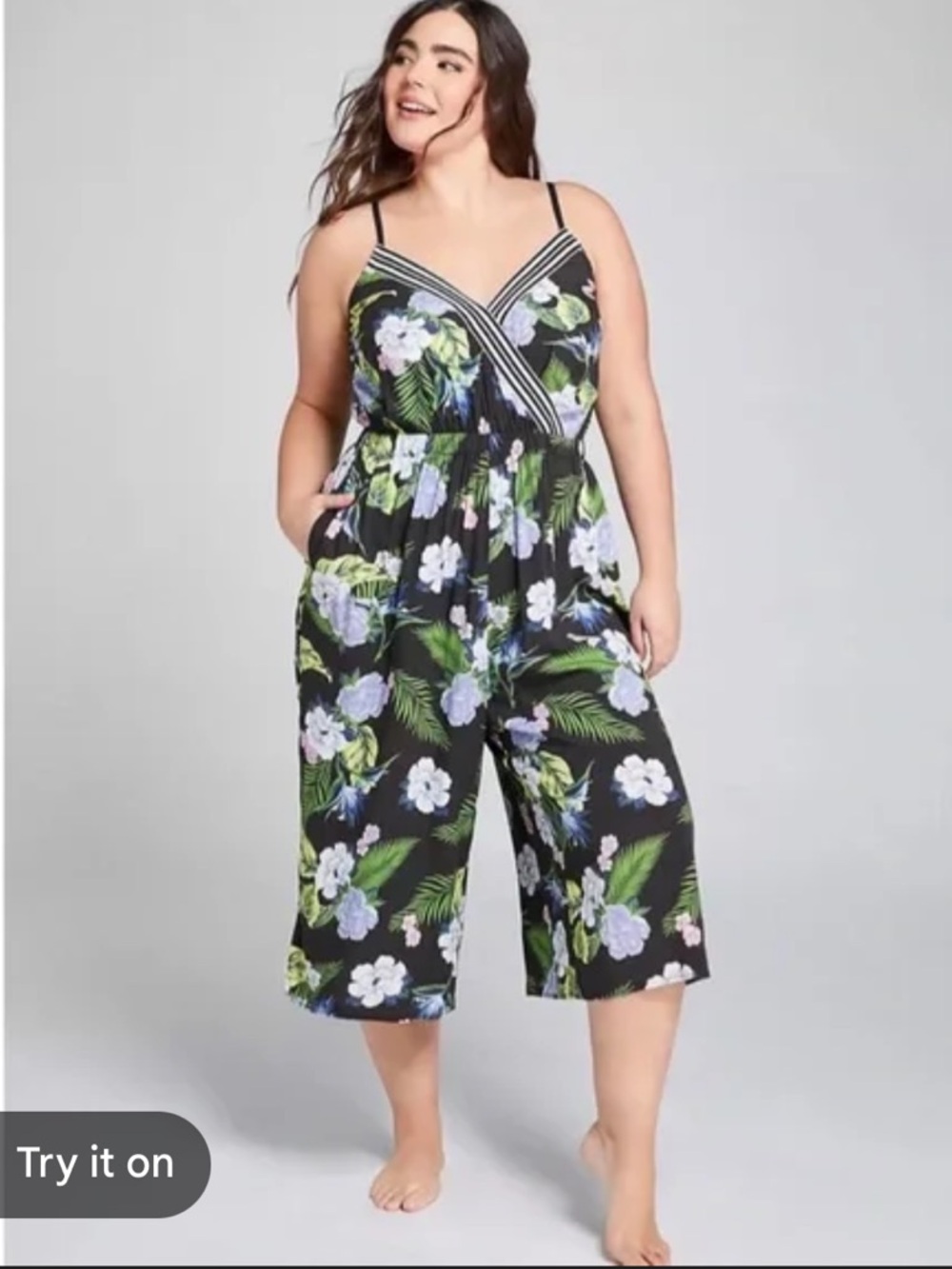 Cacique Swim Floral Jumpsuit